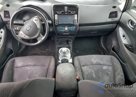 2014 Nissan Leaf S z USA, uszkodzony, nr VIN 1N4AZ0CP1EC338652